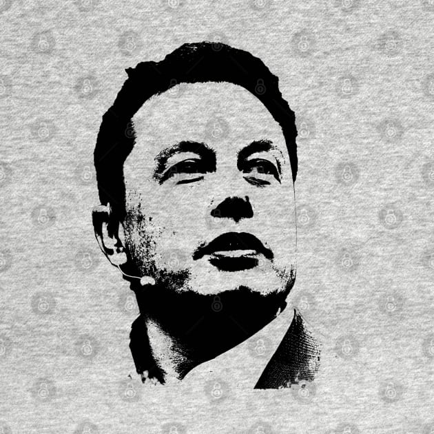 Elon Musk Portrait Pop Art by phatvo